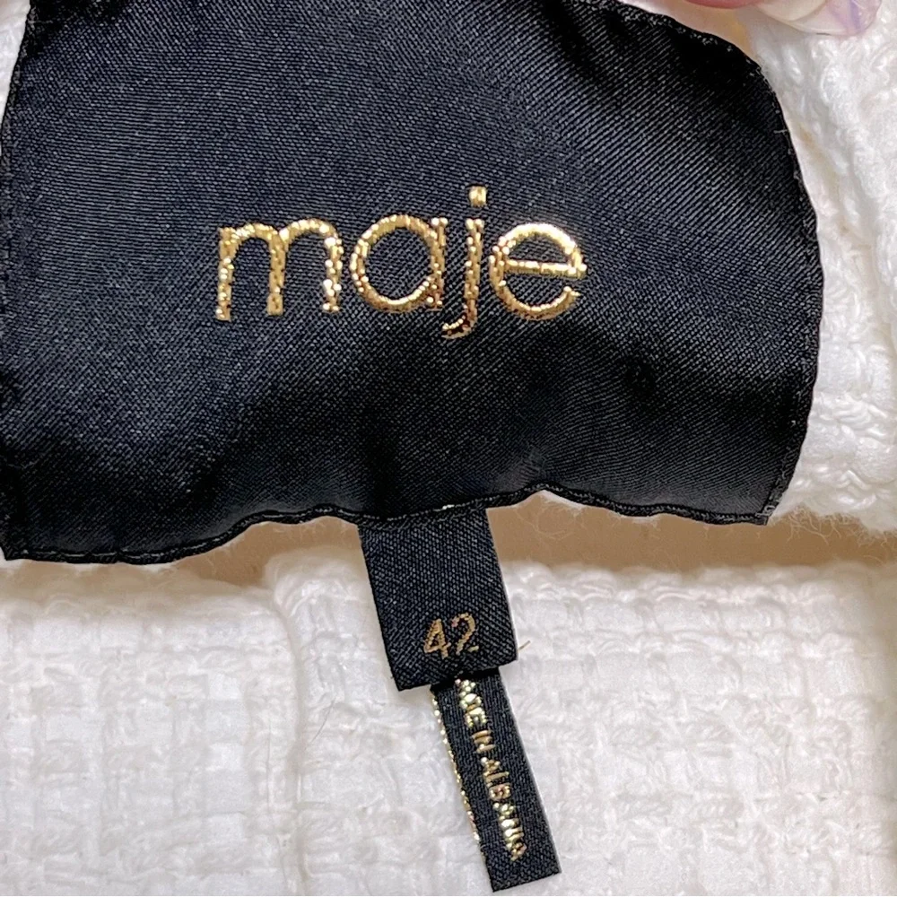 NWOT Maje Valasila Tweed Jacket—missing belt